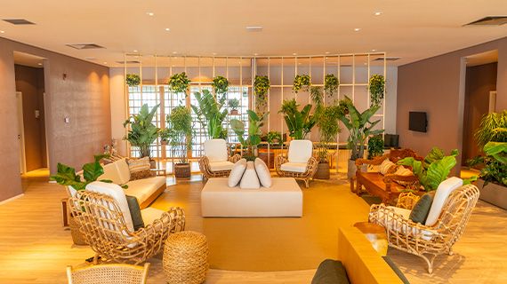 Área principal da sala VIP