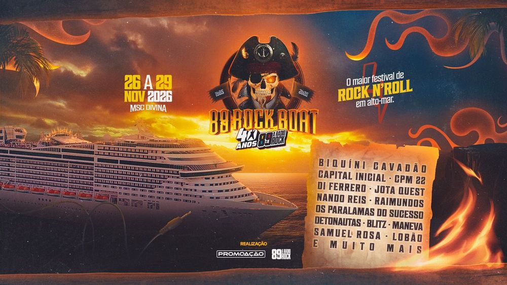 89 Rock Boat 40 anos