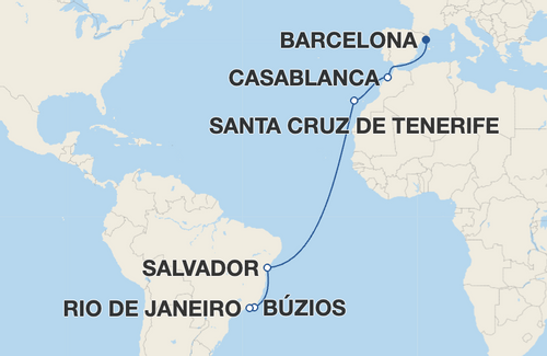 Casablanca, Santa Cruz de Tenerife, Salvador, Búzios
