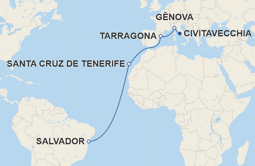 Gênova, Tarragona, Santa Cruz de Tenerife