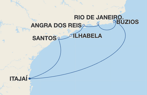 Santos, Ilhabela, Angra dos Reis, Rio de Janeiro, Búzios