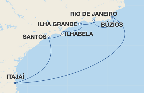 Santos, Ilhabela, Ilha Grande, Rio de Janeiro, Búzios