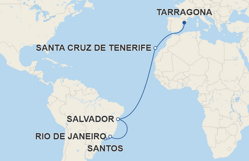 Santa Cruz de Tenerife, Salvador, Rio de Janeiro