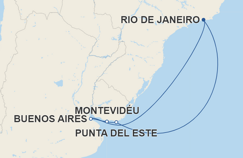 Buenos Aires, Montevidéu, Punta del Este
