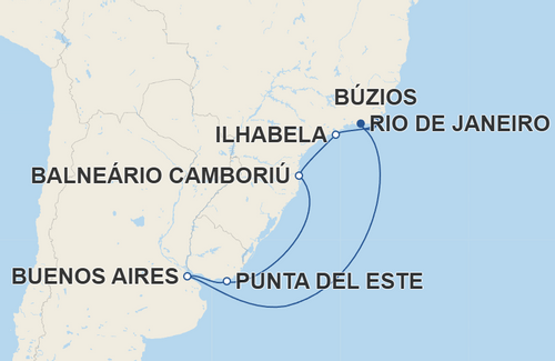 Búzios, Ilhabela, Balneário Camboriú, Punta del Este, Buenos Aires