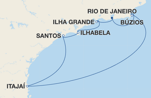 Búzios, Itajaí, Santos, Ilhabela, Ilha Grande