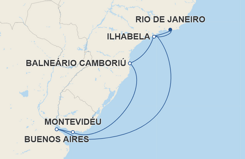 Ilhabela, Buenos Aires, Montevidéu, Balneário Camboriú