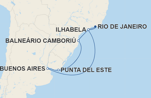 Ilhabela, Balneário Camboriú, Punta del Este, Buenos Aires