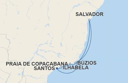 Búzios, Salvador, Praia de Copacabana, Ilhabela