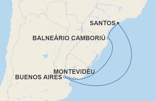 Balneário Camboriú, Montevidéu, Buenos Aires