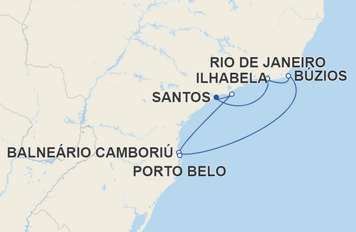 Ilhabela, Balneário Camboriú, Porto Belo, Búzios, Rio de Janeiro