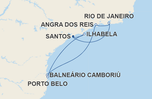 Ilhabela, Porto Belo, Balneário Camboriú, Angra dos Reis, Rio de Janeiro