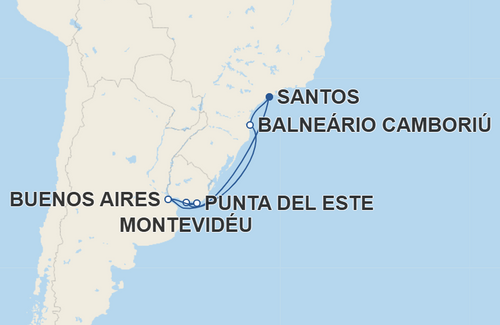 Montevidéu, Punta del Este, Buenos Aires, Balneário Camboriú
