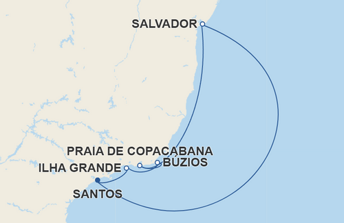 Salvador, Praia de Copacabana, Búzios, Ilha Grande