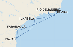 Rota Ilhabela, Rio de Janeiro, Búzios, Paranaguá